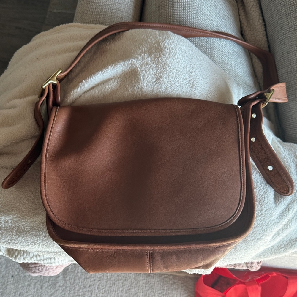 Vintage Coach Brown Crossbody Bag
